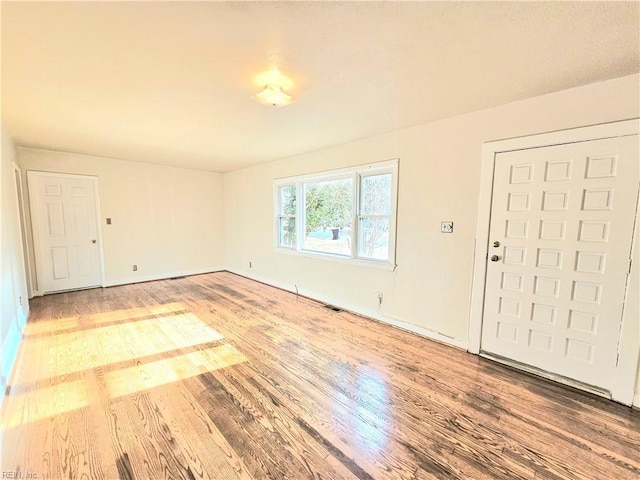 foyer with hardwood / wood-style floors