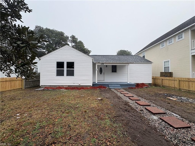 view of rear view of property