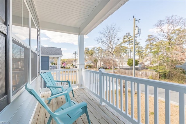 balcony with a porch