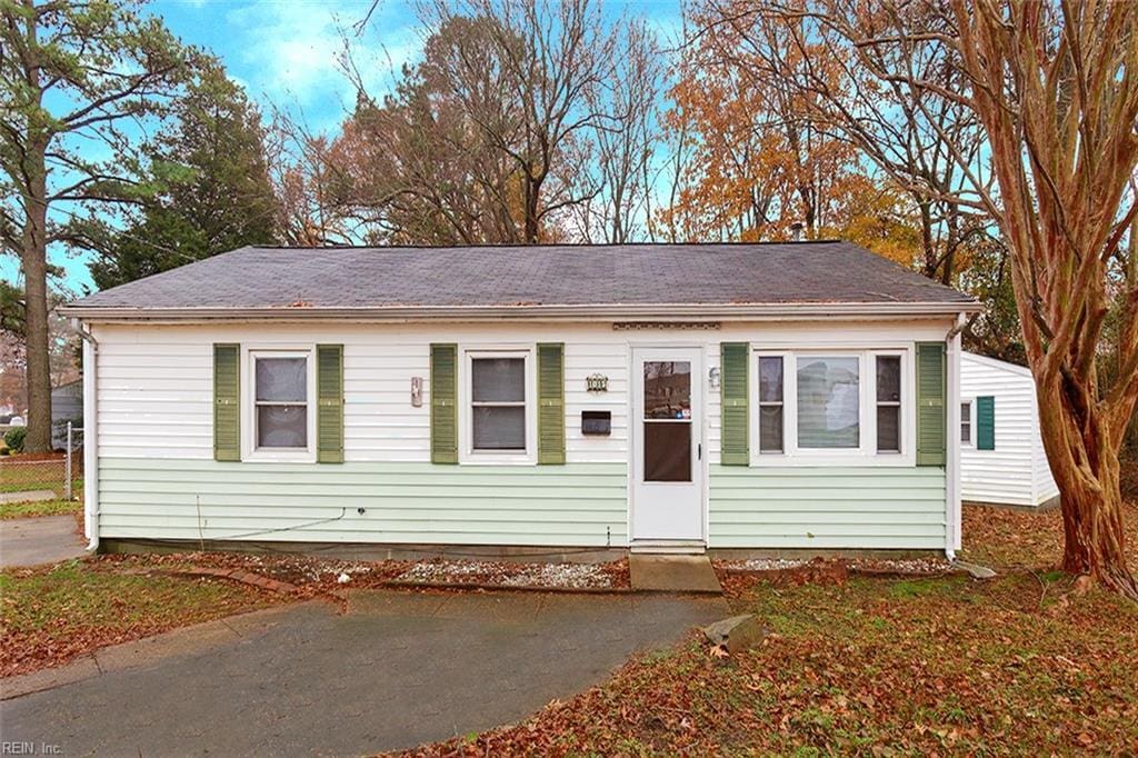 view of front of home