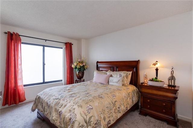 bedroom featuring carpet flooring