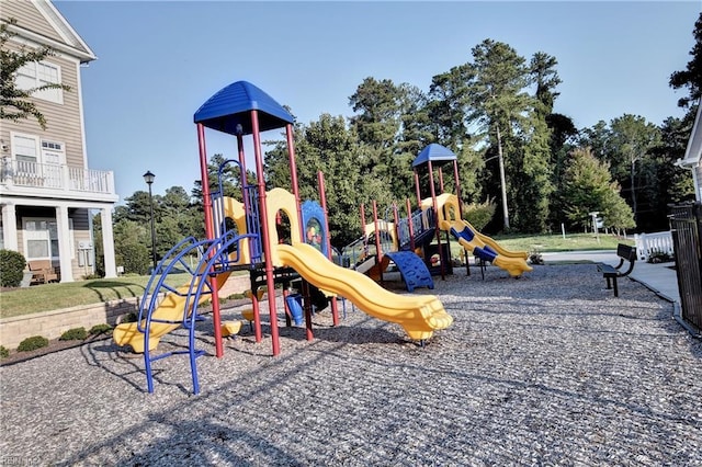 view of play area