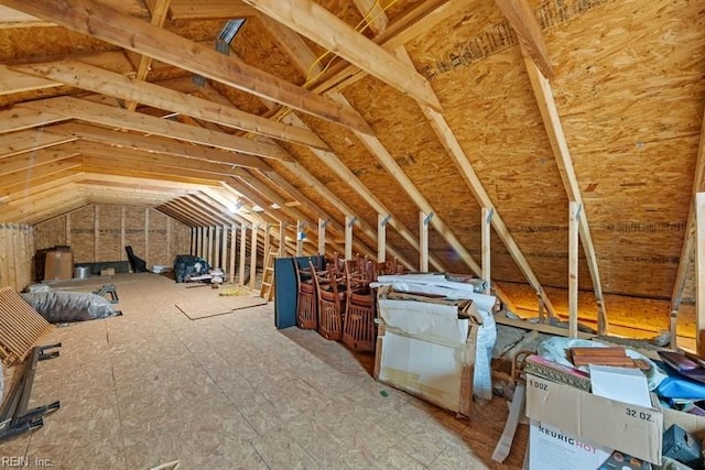 view of attic