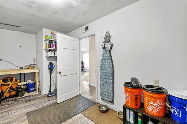 interior space with wood-type flooring