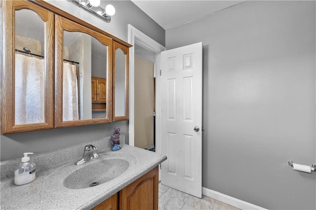 bathroom featuring vanity