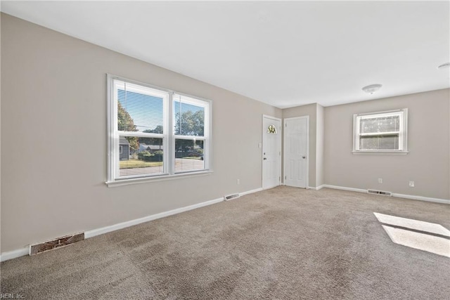 view of carpeted empty room