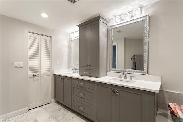 bathroom featuring vanity