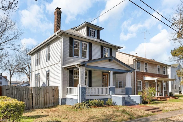 view of front facade with a porch