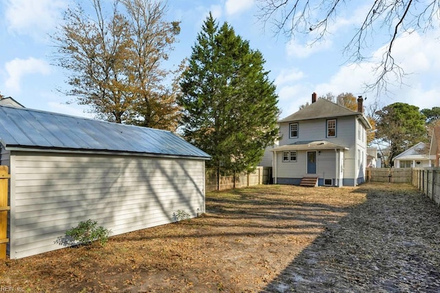 view of back of property