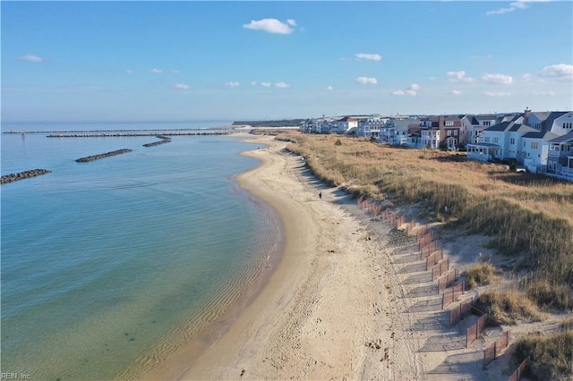 water view featuring a view of the beach