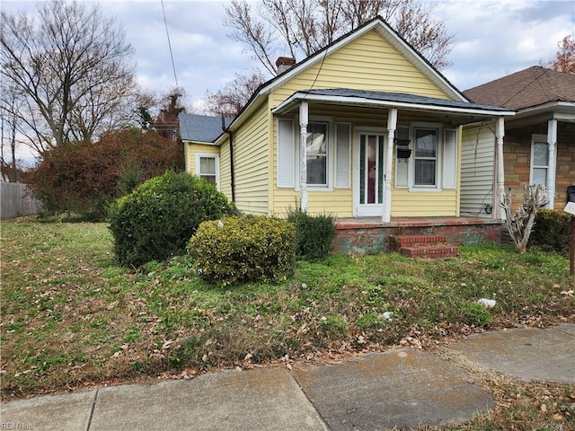 view of bungalow