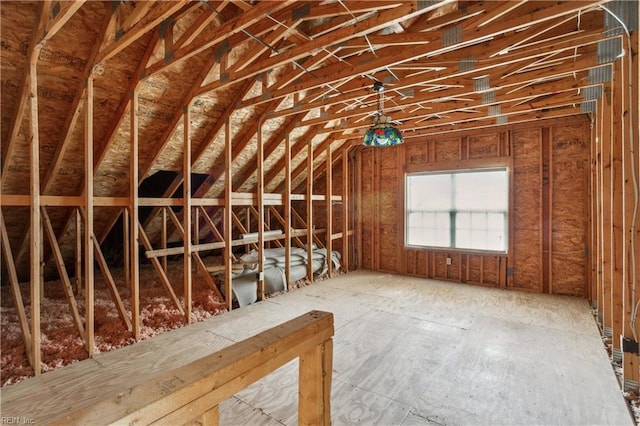 view of attic