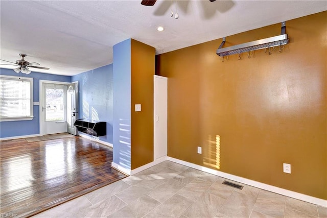 empty room featuring light hardwood / wood-style flooring