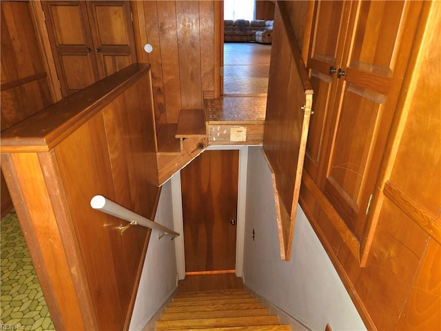 view of stairs