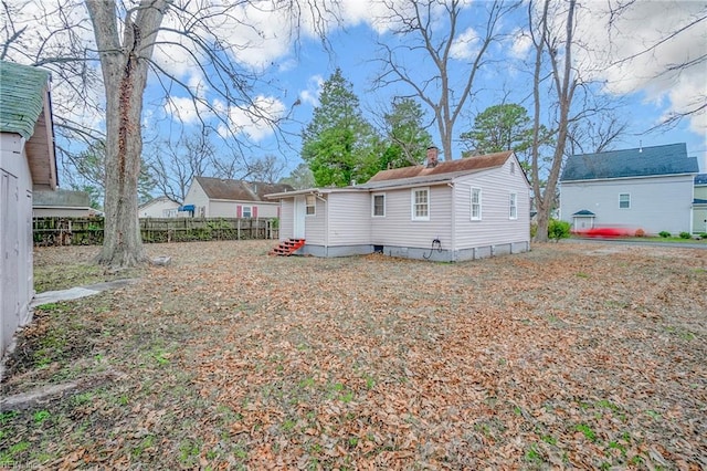 view of back of property