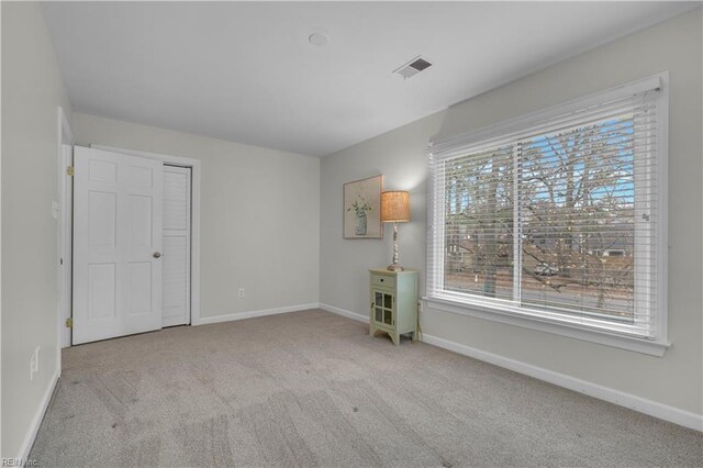 view of carpeted empty room