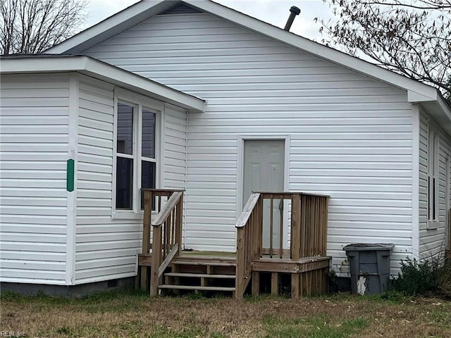 view of rear view of property