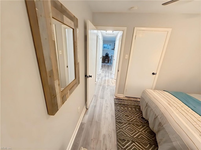 bedroom featuring wood-type flooring