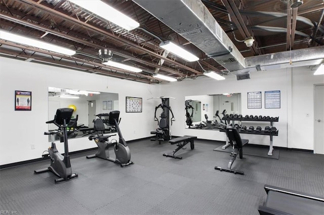 view of exercise room