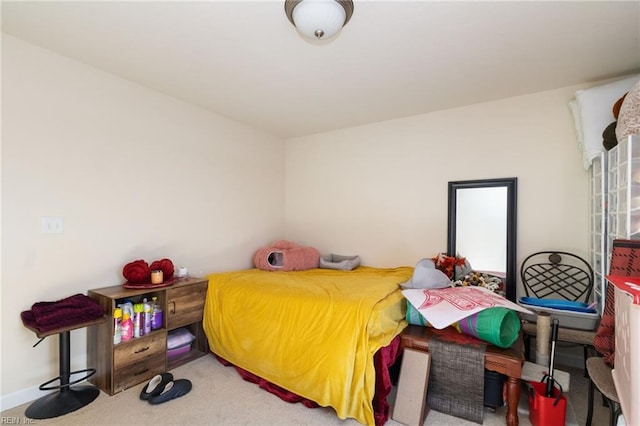 bedroom with carpet floors