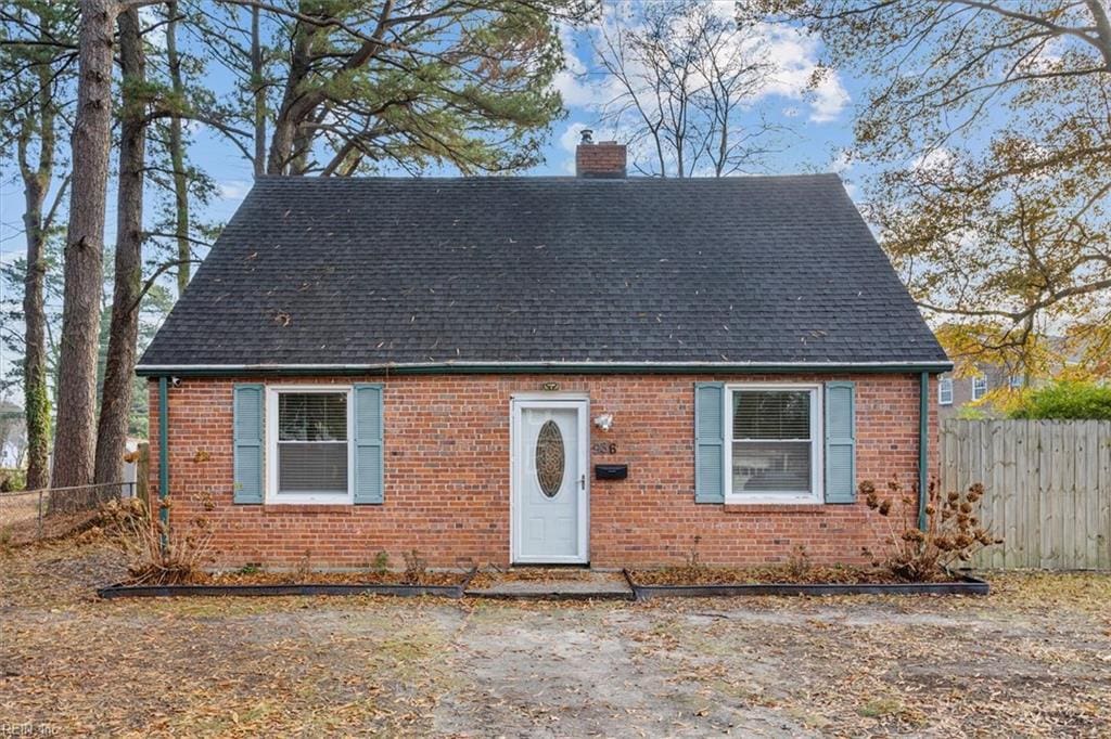 view of front of home