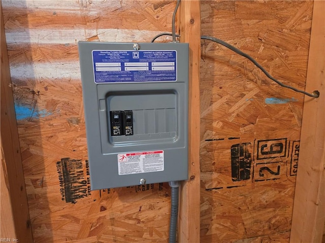 utility room with electric panel