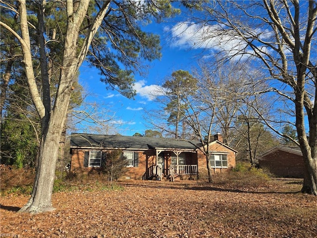 view of ranch-style home