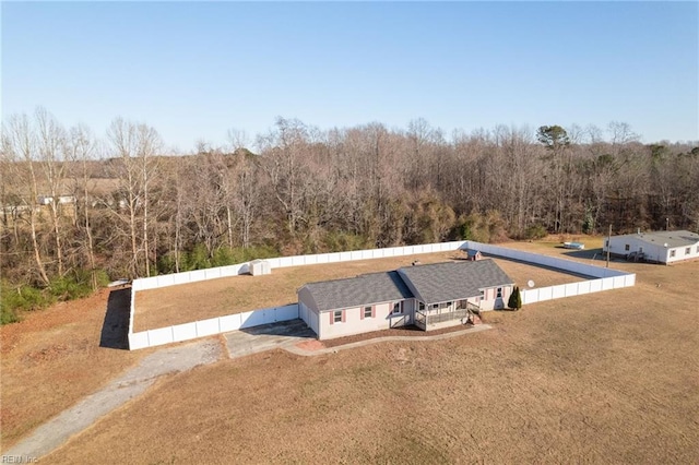 birds eye view of property