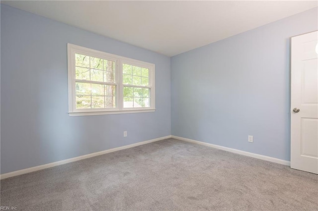 view of carpeted empty room