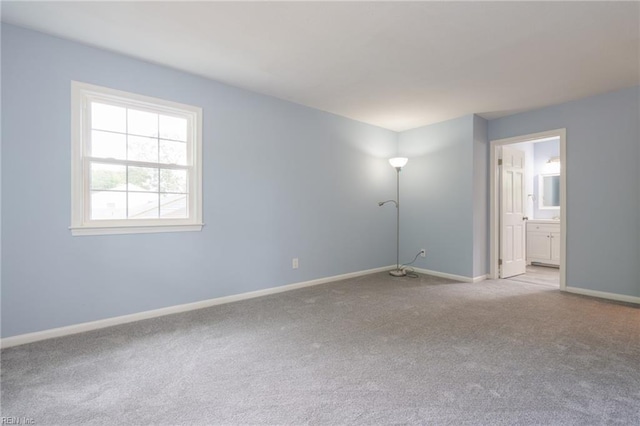 view of carpeted empty room