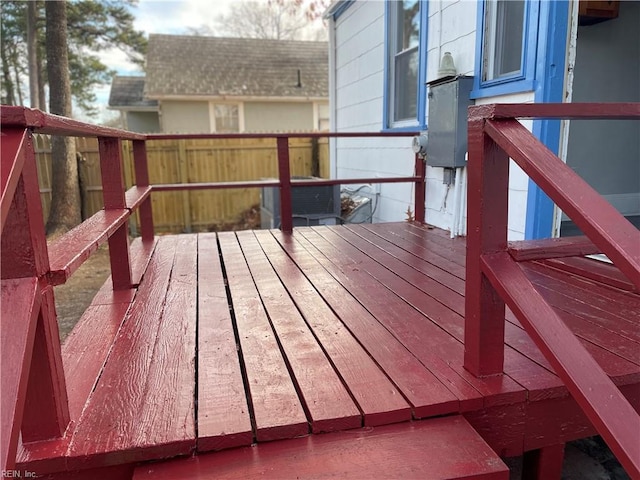 view of wooden terrace