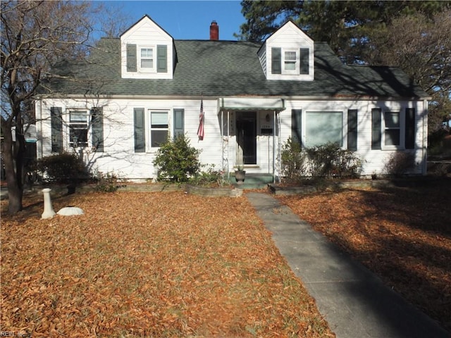 view of cape cod home