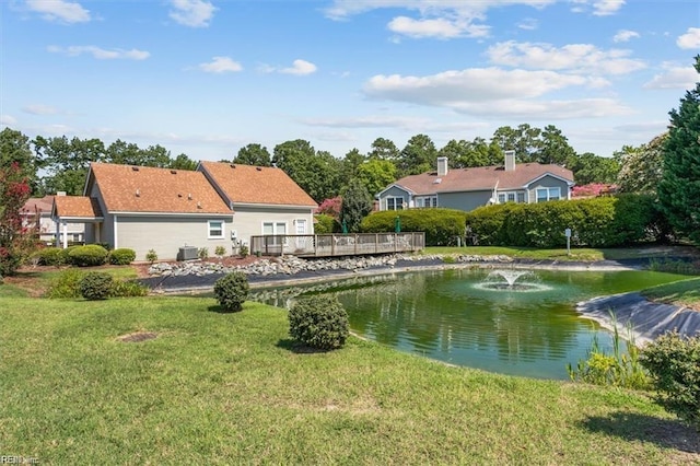 view of water feature