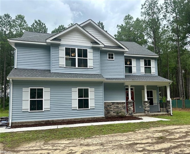 craftsman house with a porch