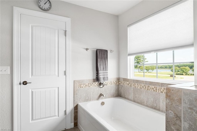 bathroom with a bathing tub