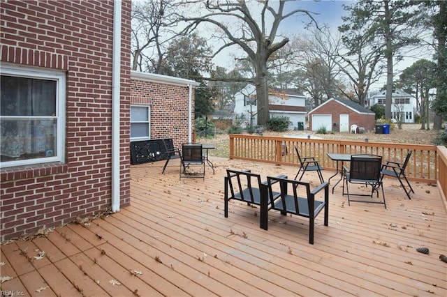 view of wooden terrace