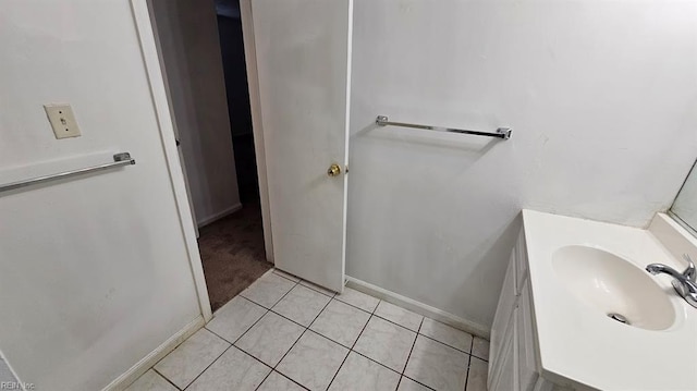 bathroom featuring tile patterned floors and vanity