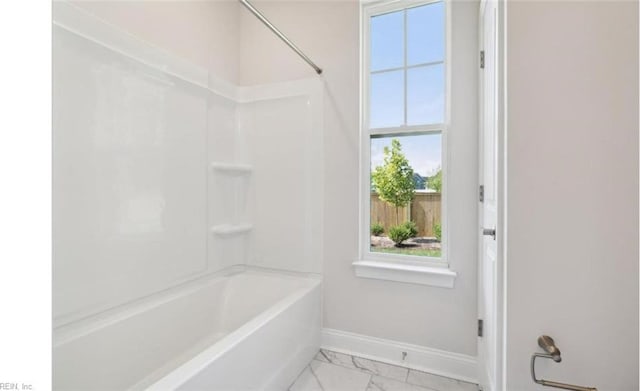 bathroom featuring shower / bathing tub combination