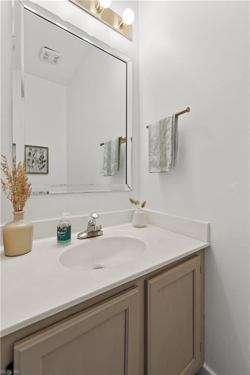 bathroom featuring vanity