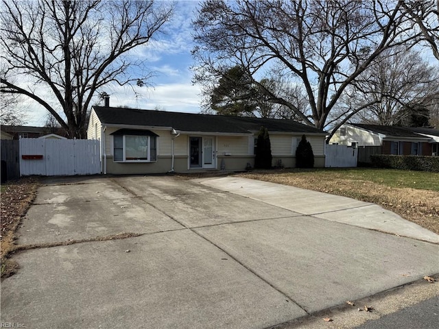 view of ranch-style house