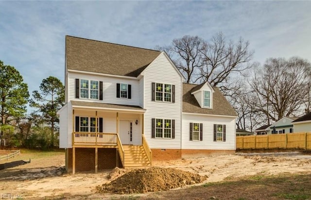 view of back of property