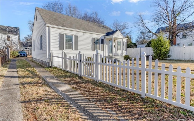 view of front of home