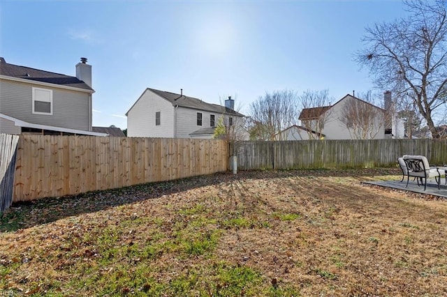 view of yard featuring a patio area