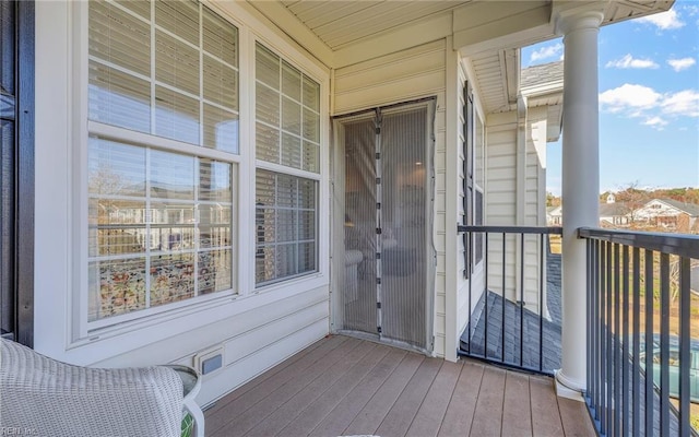 view of balcony