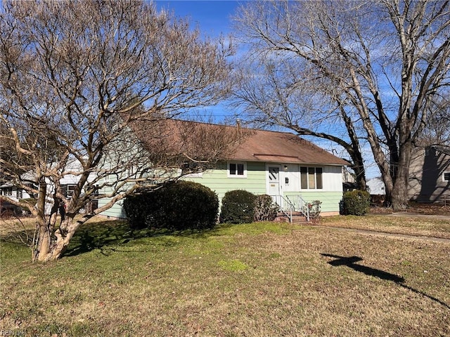 exterior space featuring a yard