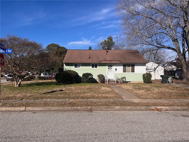 view of front of home