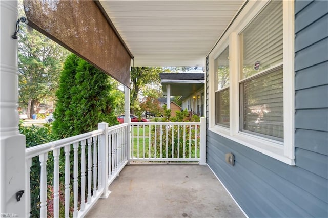 balcony with covered porch