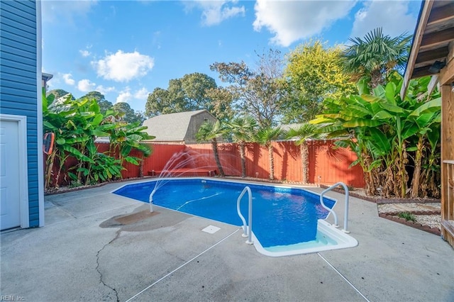 view of pool with a patio