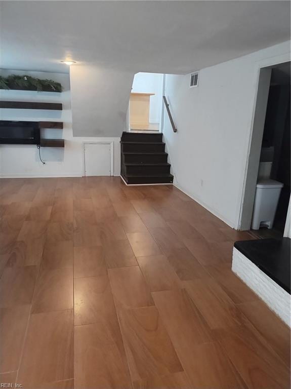 interior space featuring hardwood / wood-style floors