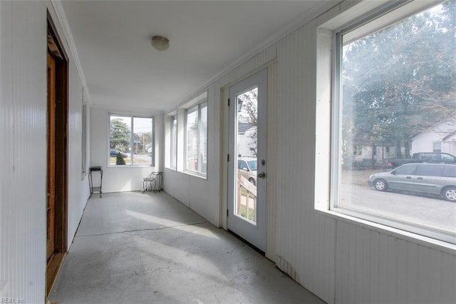 sunroom / solarium with a wealth of natural light